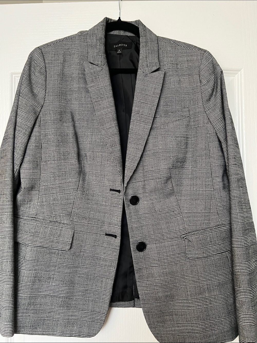 Talbots Gray Glen Plaid Sport Coat